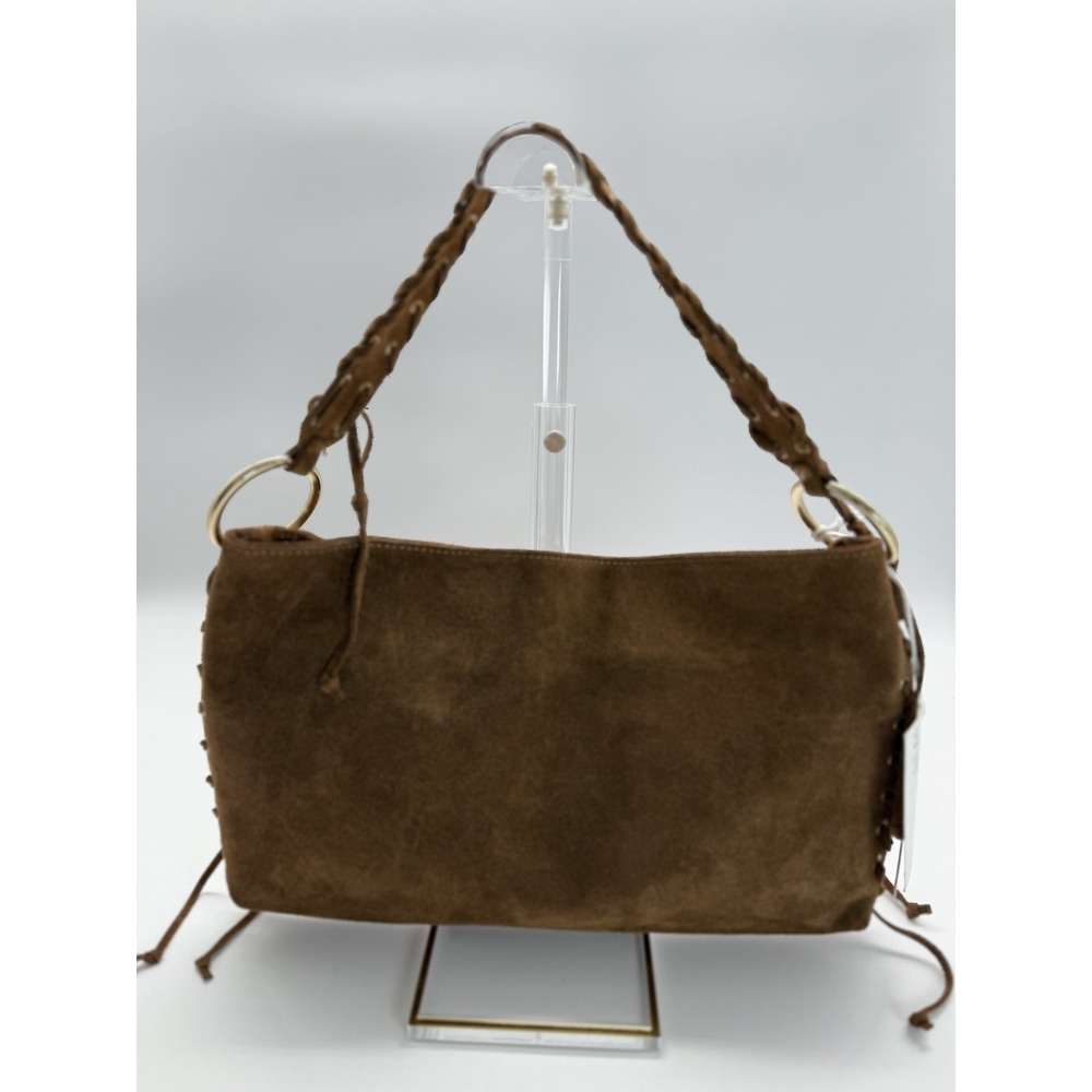 NWT Cheval Firenze Suede‎ Fringe shoulder bag Brown